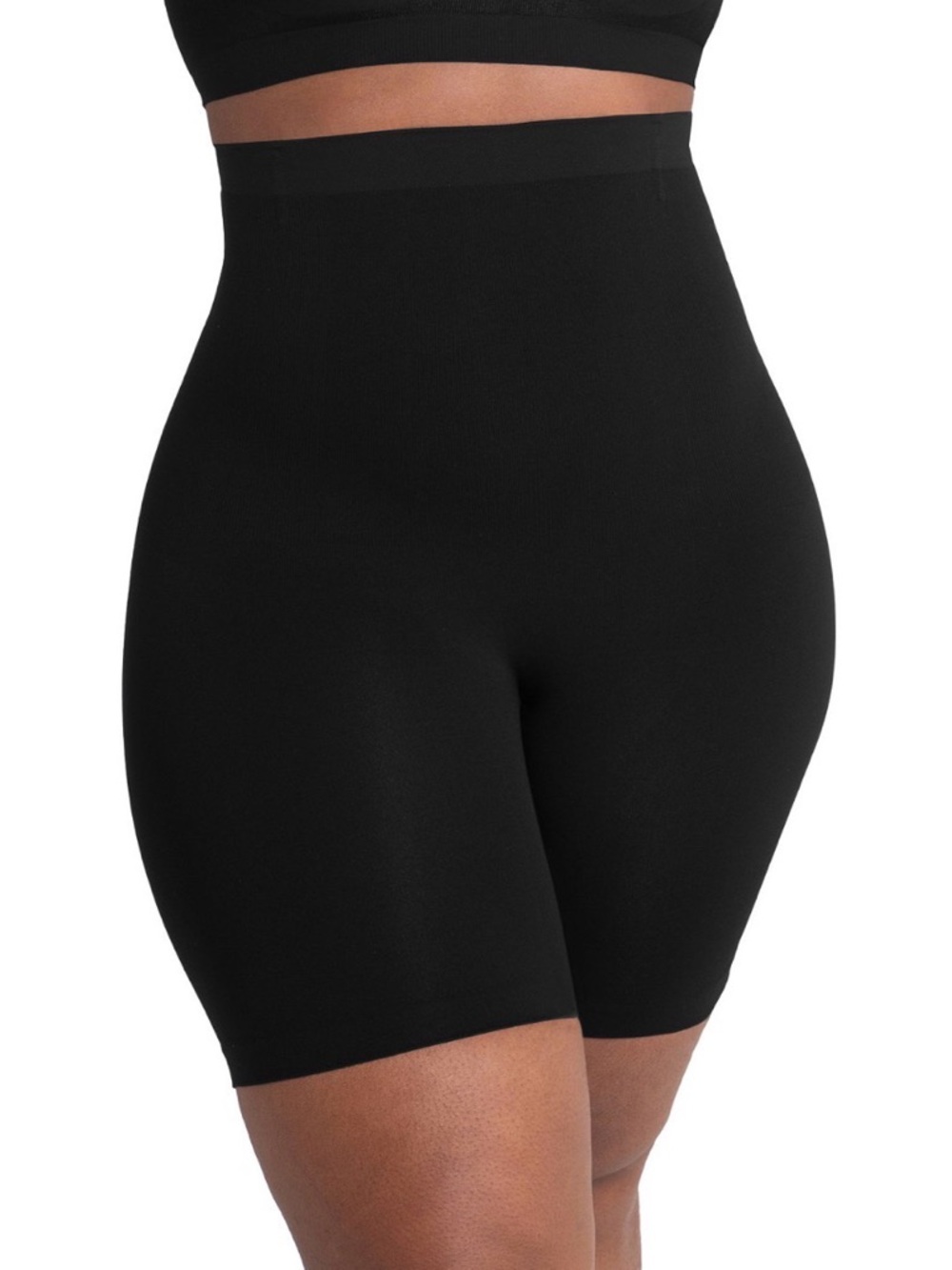 Shapermint Black High-Waist Thigh Slimming Shapewear Shorts